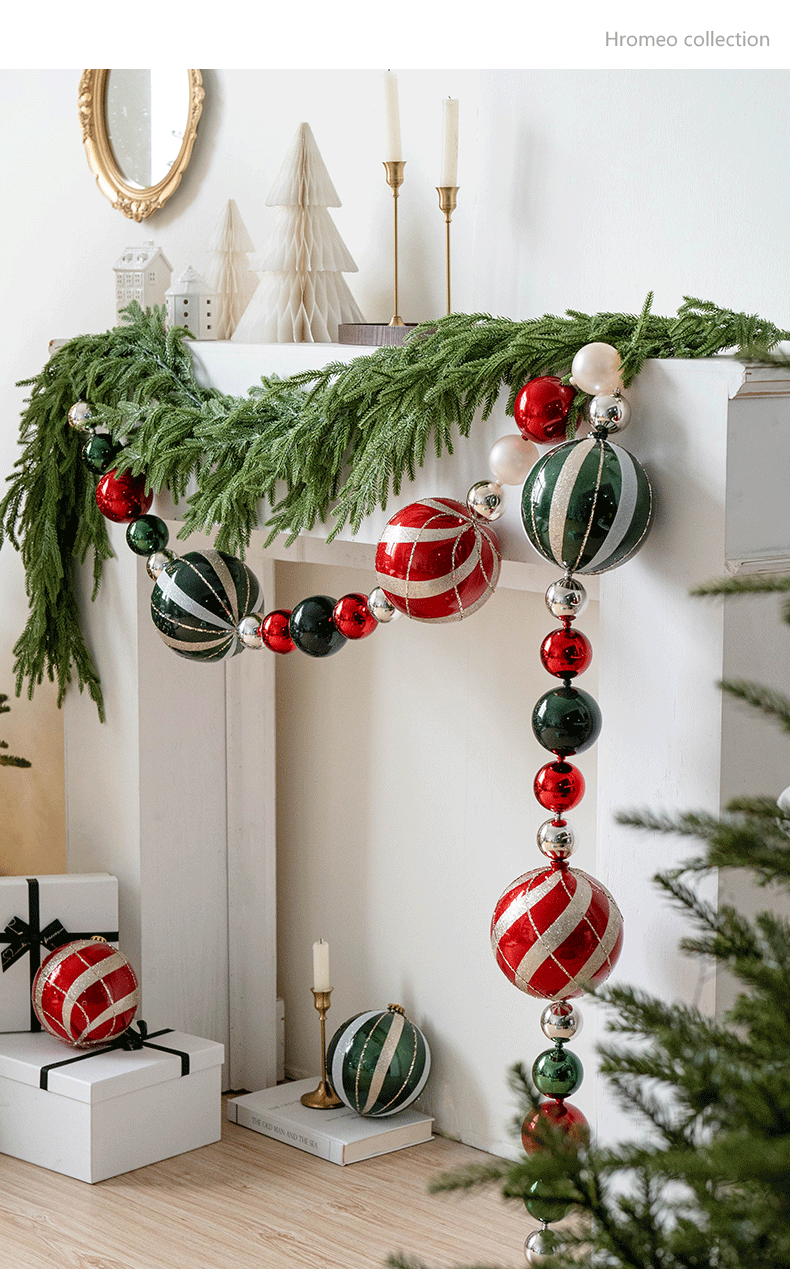 Christmas Decoration 15cm Painted Christmas Ball Christmas Tree Decoration Mall Window Display Large Ball Hanging Ornament