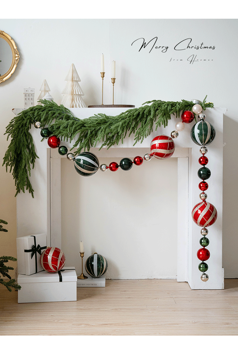 Christmas Decoration 15cm Painted Christmas Ball Christmas Tree Decoration Mall Window Display Large Ball Hanging Ornament