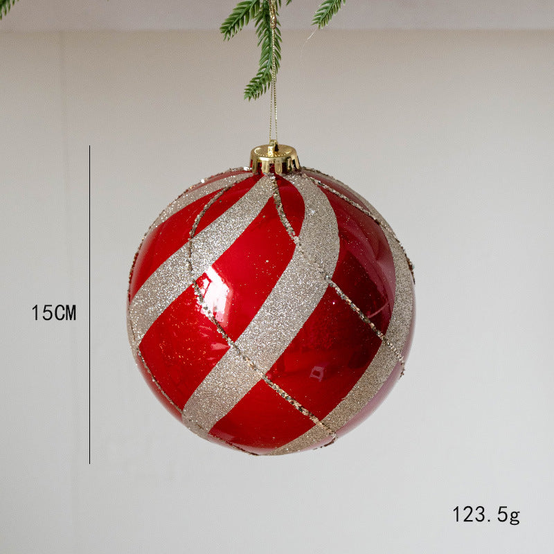 Christmas Decoration 15cm Painted Christmas Ball Christmas Tree Decoration Mall Window Display Large Ball Hanging Ornament