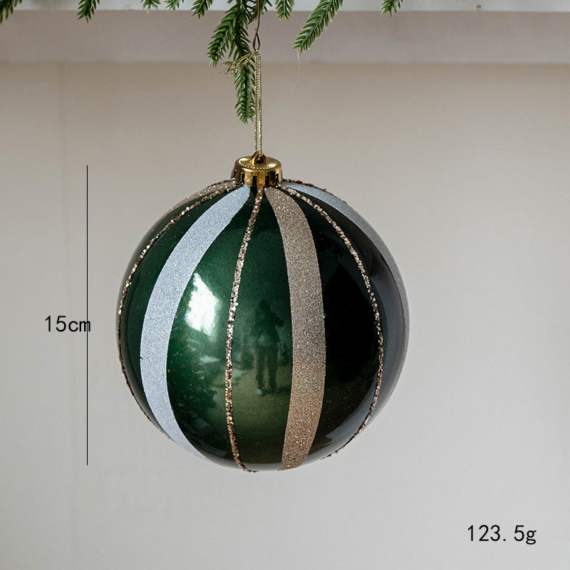 Christmas Decoration 15cm Painted Christmas Ball Christmas Tree Decoration Mall Window Display Large Ball Hanging Ornament