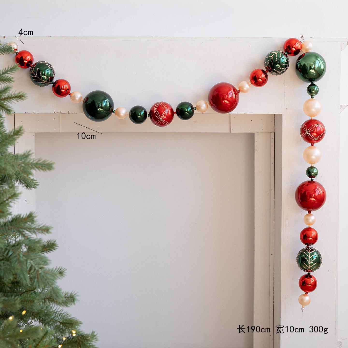 Christmas Decoration 15cm Painted Christmas Ball Christmas Tree Decoration Mall Window Display Large Ball Hanging Ornament